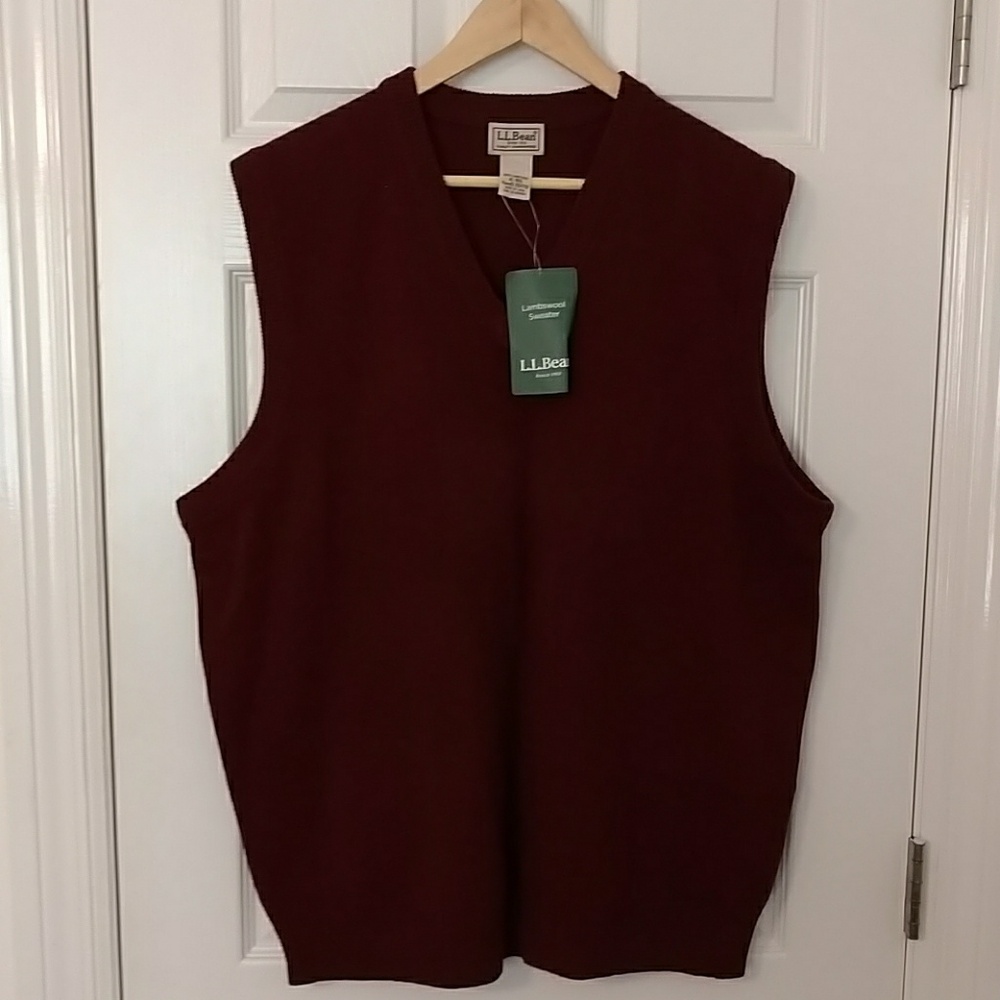 L.L. Bean Lambswool Vest NWT
